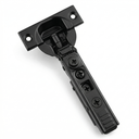 Bisagra recta con freno y clip 4D Lineal Negra