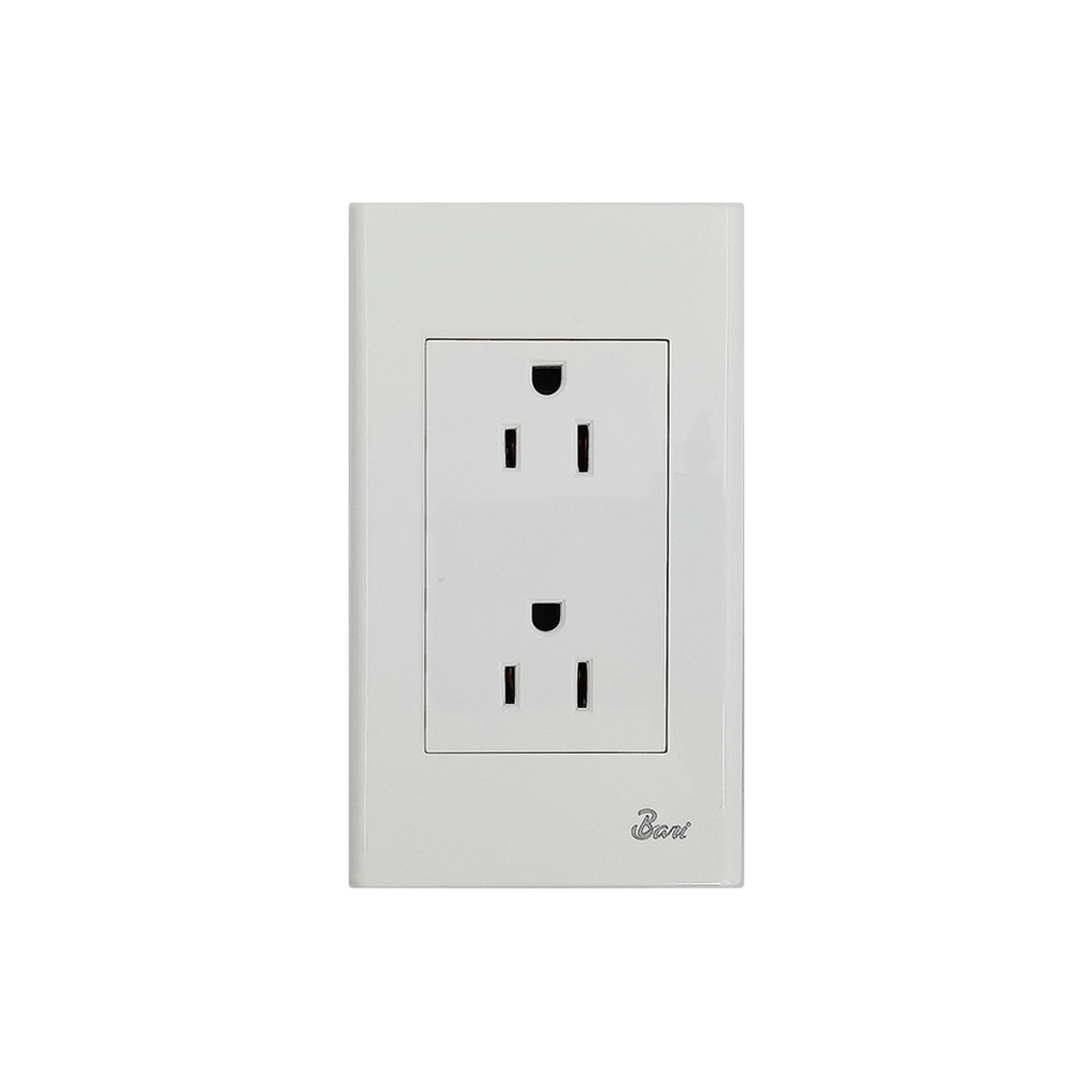 Toma Corriente Doble con tierra Serie Semplice