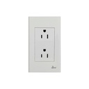 Toma Corriente Doble con tierra Serie Semplice