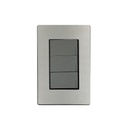 Interruptor Triple Serie Inox