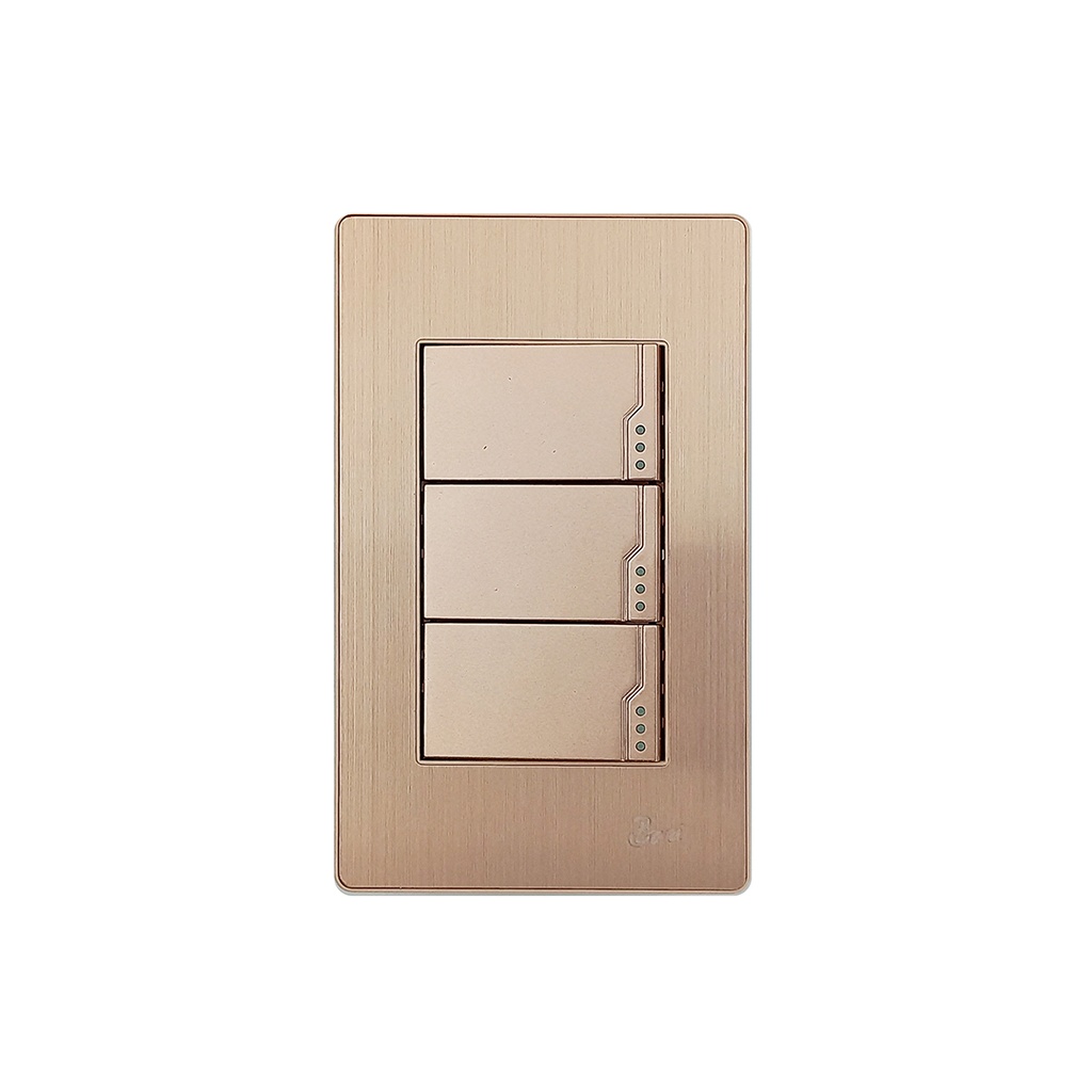 Interruptor Triple Serie Ottone