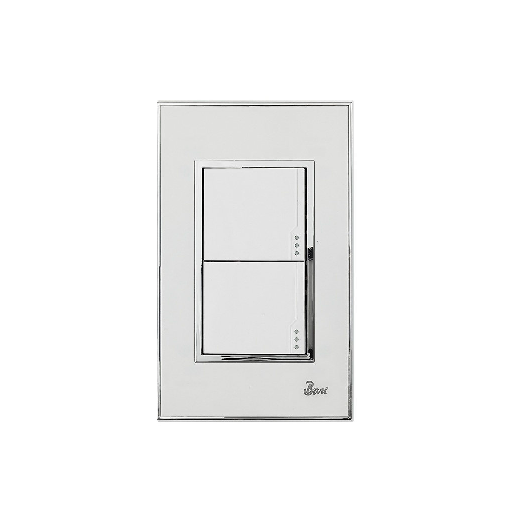 Interruptor Doble Serie Bianco