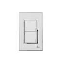Interruptor Doble Serie Bianco
