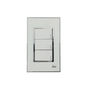 Interruptor Triple Serie Bianco