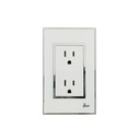 Toma Corriente Doble con Tierra Serie Bianco