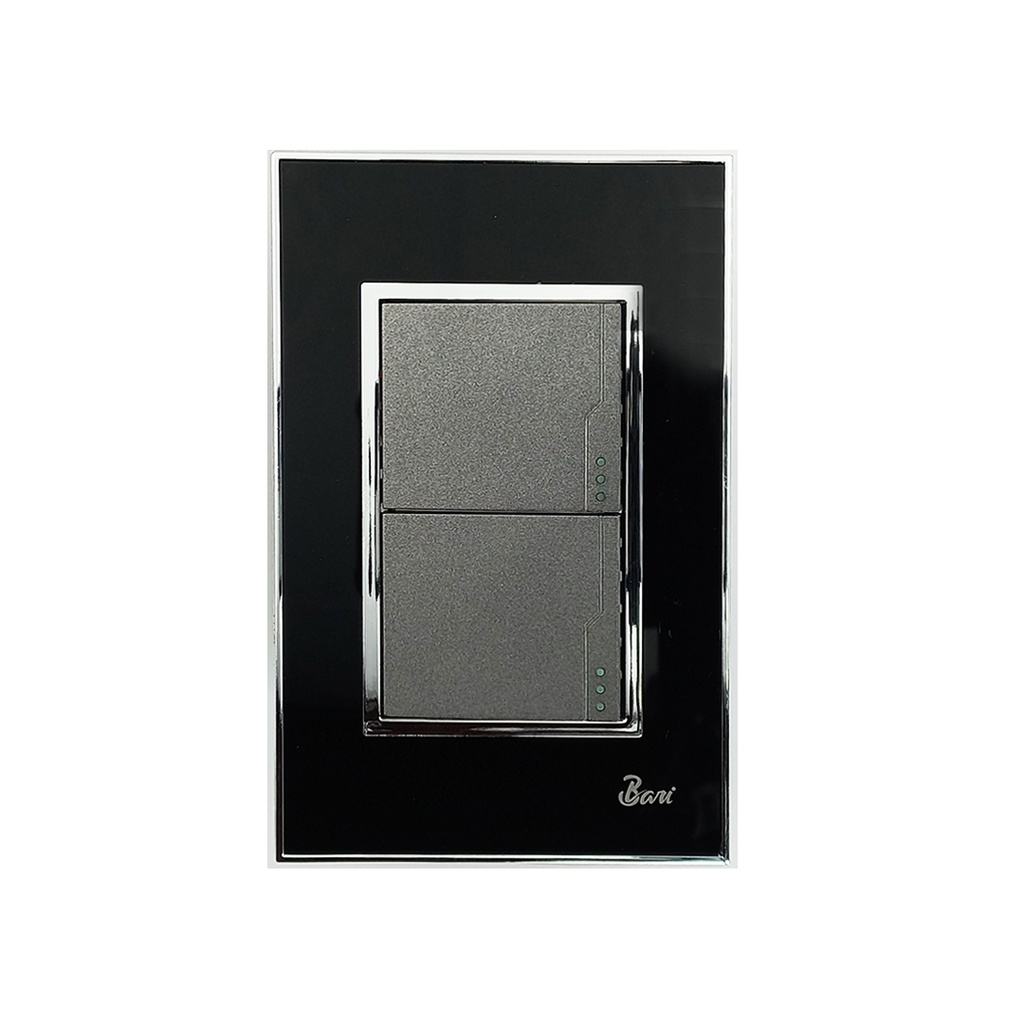 Interruptor Doble Serie Nero