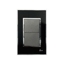 Interruptor Doble Serie Nero