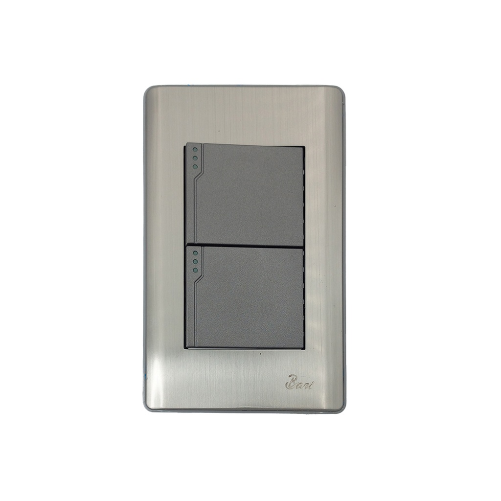 Interruptor Doble Serie Metallo