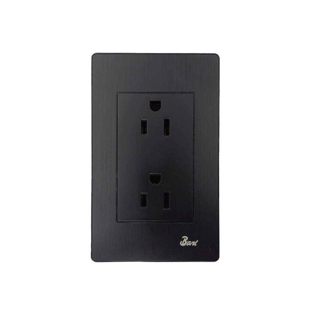 Toma Corriente Doble con tierra Serie Buio