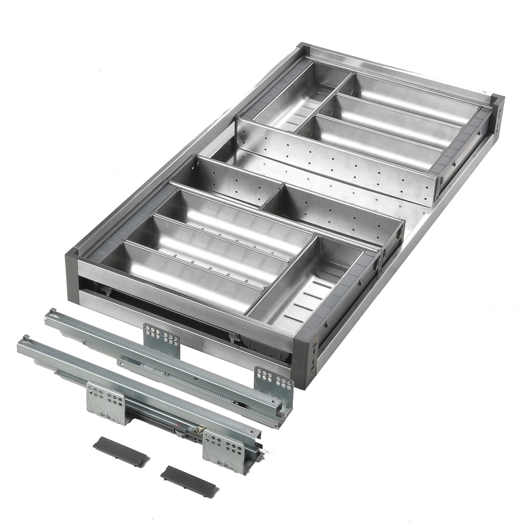 Gaveta Organizador de Cubiertos 80 cm Serie Inox