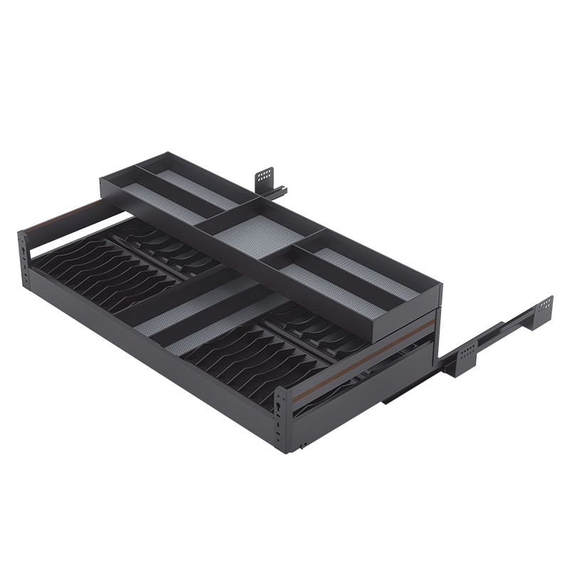 Gaveta Organizador de Platos Doble Nivel 1.0 Serie Volpe 