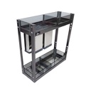 Condimentero 20 cm con Accesorios Serie Cristallo