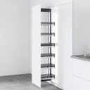 Despensa de Torre Extraible Lateral 30 cm Serie Cristallo