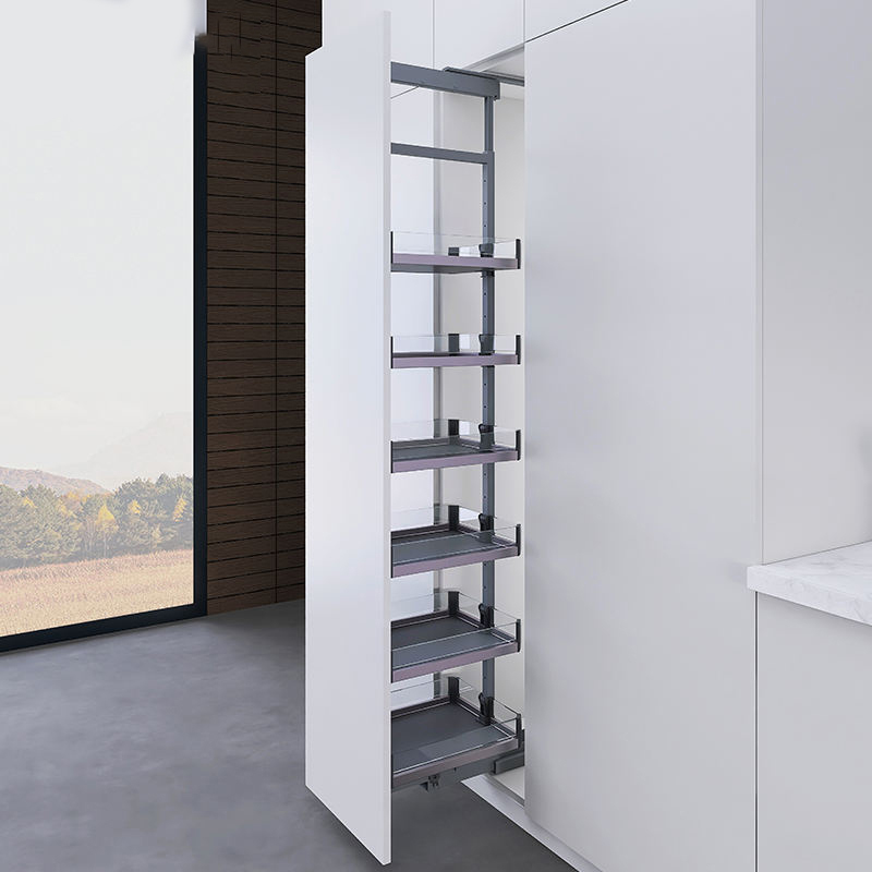 Despensa de Torre Extraible 170 cm Serie Cristallo