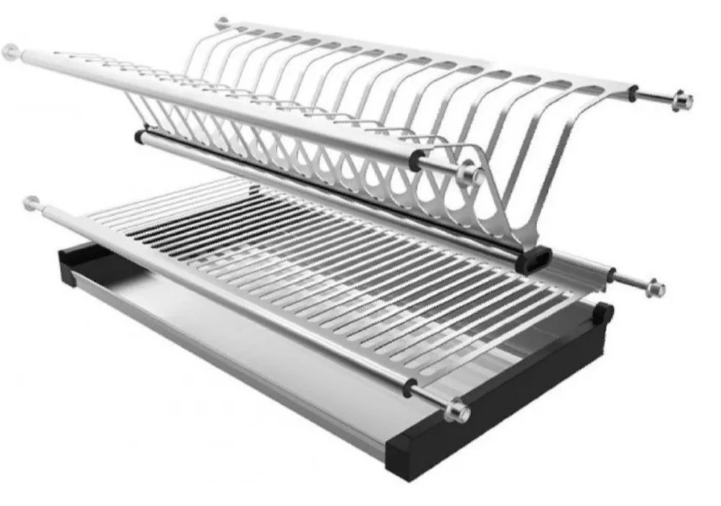 Platera de Acero Inoxidable 70 cm