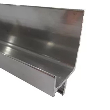 Perfil Tirador de Aluminio Cuadrado Brillante