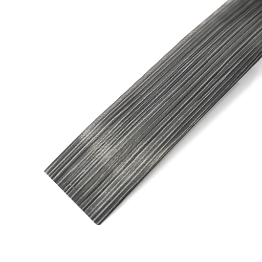 [CAN.01.11] Tapacanto de PVC Negro Plata Mate