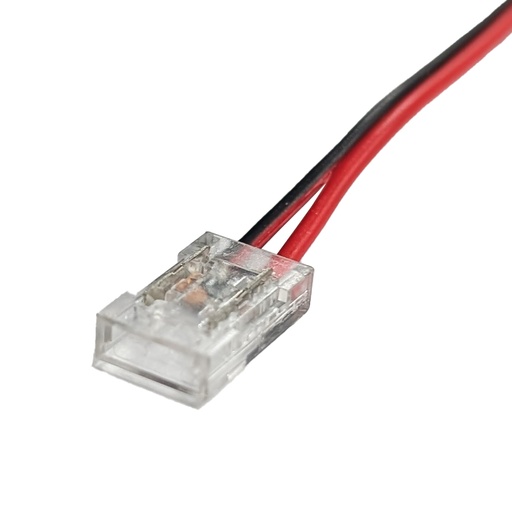[ILU.05.03] Union (Cinta-Cable) para LED COB Transparente con Cable (50 PCS)
