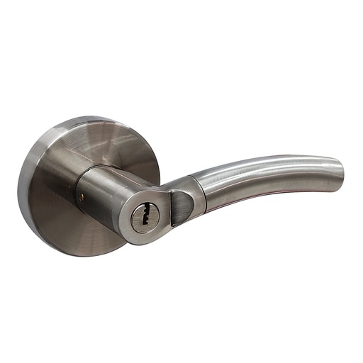 [CER.03.05] Cerradura de Palanca Redonda Brushed Habitación
