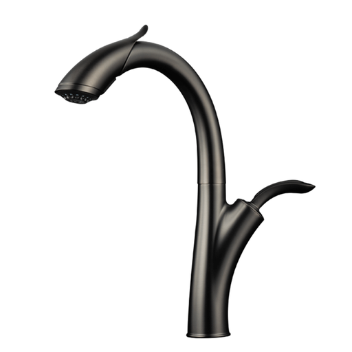 [GRI.03.38] Grifería Para Fregadero Drago Gunmetal Black