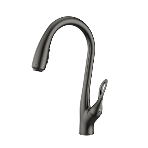 [GRI.03.47] Grifería Para Fregadero Elisea Gunmetal Black