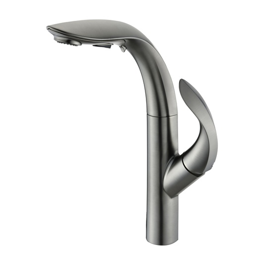 [GRI.02.17] Griferia de Lavamano Foglia Gunmetal Black