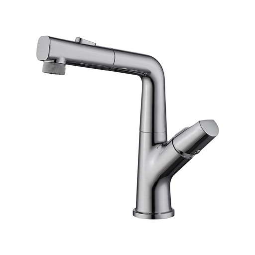 [GRI.02.22] Grifería de Lavamano Grezzo Brush Nickel