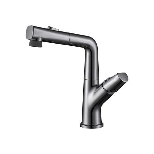 [GRI.02.24] Griferia de Lavamano Grezzo Gunmetal Black