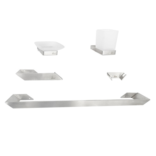 [GRI.04.07] Accesorios de Baño 5 Pcs Brush Nickel