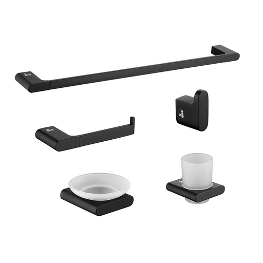 [GRI.04.12] Accesorios de Baño 5 Pcs Matte Black