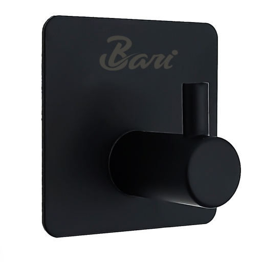 [GRI.04.06] Perchero Autoadhesivo de Acero Inoxidable Negro