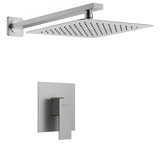 [DUC.03.01] Kit de Ducha De Acero Inoxidable Cepillado Cuadrado