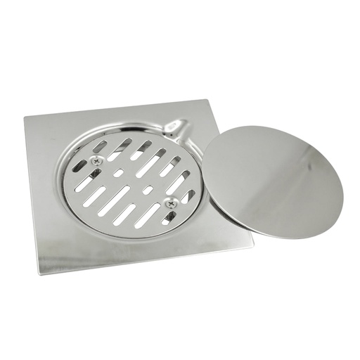 [DRE.01.02] Drenaje de Piso con Tapa en Acero Inoxidable