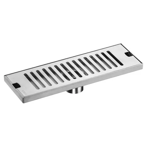 [DRE.01.12] Drenaje de Piso Rectangular con Rejilla en Acero Inoxidable de 20 cm