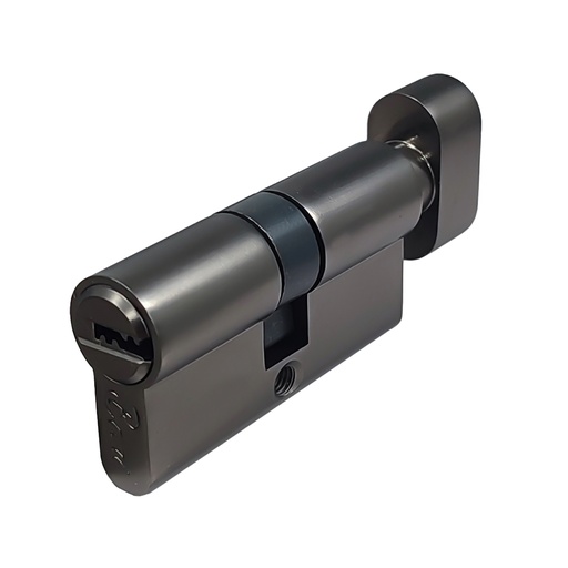 [CER.08.01] Cilindro Computarizado de 60 mm Black Brush Nichel para Habitación