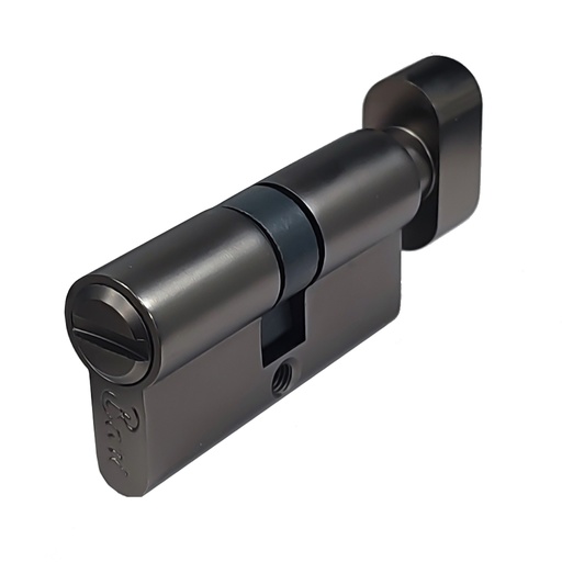 [CER.08.04] Cilindro Computarizado de 70 mm Black Brush Nichel para Baño