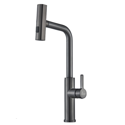 [GRI.03.54] Grifería Para Fregadero Pioggia Gunmetal