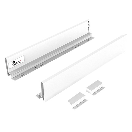 [COR.02.03.50] Gaveta con freno de extracción total 88 mm Blanco 50 cm