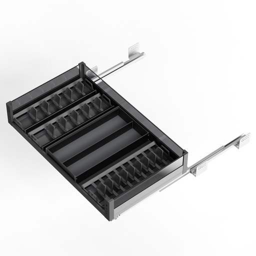 [GAV.01.05] Gaveta Organizador de Platos 80 cm Serie Cristallo Nero 