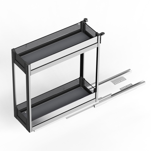 [CON.07.01] Condimentero 20 cm Serie Cristallo Nero