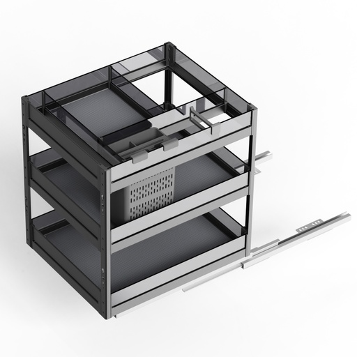 [CON.07.05] Condimentero 40 cm Serie Cristallo Nero