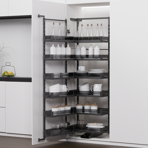 [DES.02.06] Despensa para Puerta Batiente Cristallo Nero