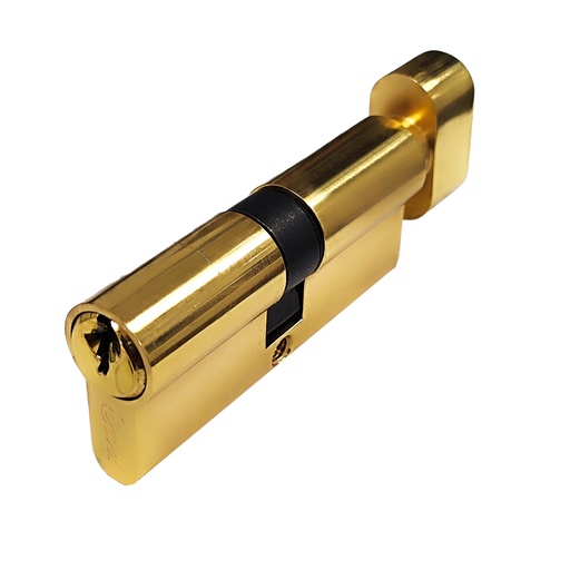 [CER.08.06] Cilindro de Latón Macizo 70 mm Dorado Llave y Mariposa