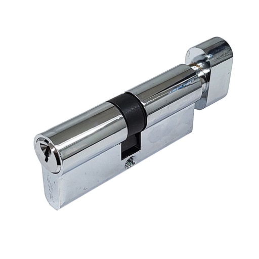 [CER.08.07] Cilindro de Latón Macizo 70 mm Cromado Llave y Mariposa