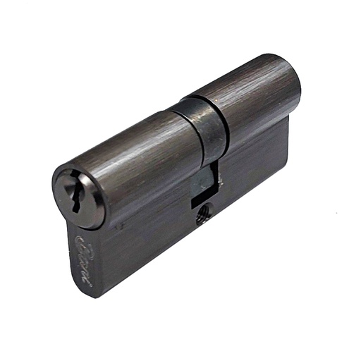 [CER.08.10] Cilindro de Latón Macizo 70 mm Black Brush Nichel Doble Llave