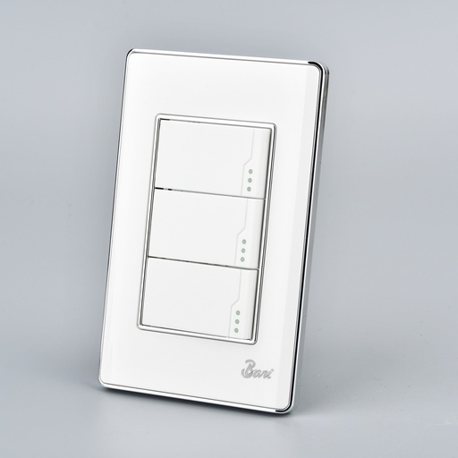 [INT.08.03] Interruptor Triple Serie Lusso