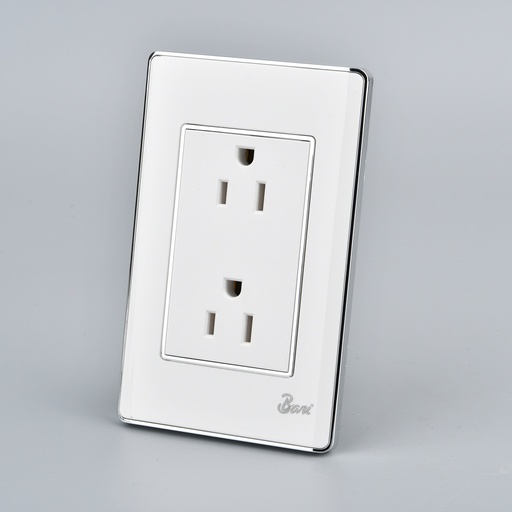 [INT.08.07] Toma Corriente Doble con tierra Serie Lusso