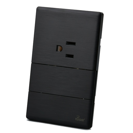 [INT.09.12] Interruptor Doble + Tomacorriente con Tierra Serie Sollievo