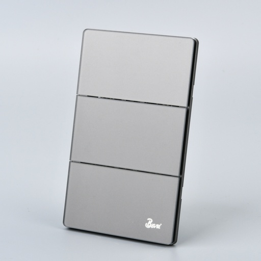 [INT.15.03] Interruptor Triple Serie Cenere