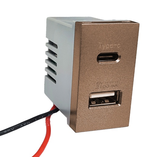 [INT.17.03] Repuesto USB para Interruptor Bronce